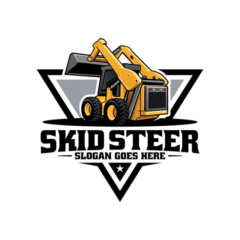 mustang skid steer vector logo|skid steer logo vector.